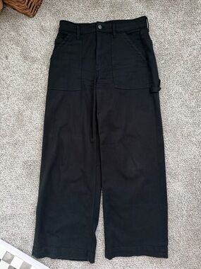 American Eagle Women’s Wide Leg Black Cargo Pant